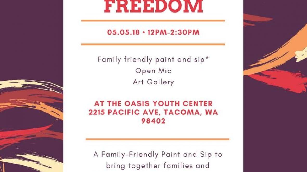 Hands In Envisioning Freedom (Paint + Sip) Seattle Area Family Fun